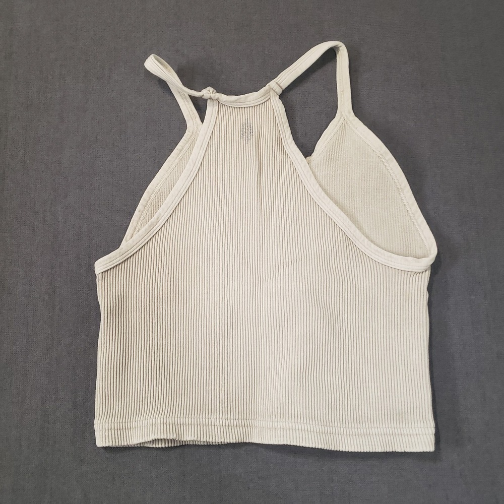 Free People Movement Ribbed Tank Womens Size Medium Taupe - Picture 2 of 9